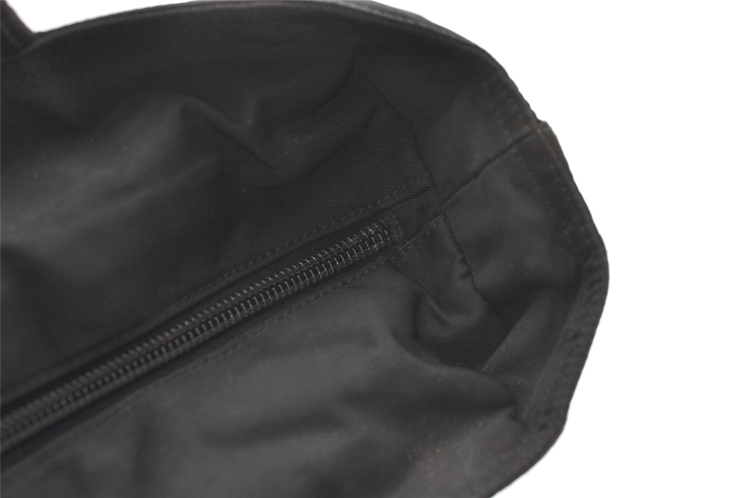 Authentic PRADA Vintage Nylon Tessuto Shoulder Tote Bag Black 0205K