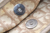 Authentic Christian Dior Trotter Romantic Tote Bag PVC Leather Beige 0206I