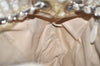 Authentic Christian Dior Trotter Romantic Tote Bag PVC Leather Beige 0206I
