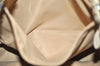 Authentic Christian Dior Trotter Romantic Tote Bag PVC Leather Beige 0206I
