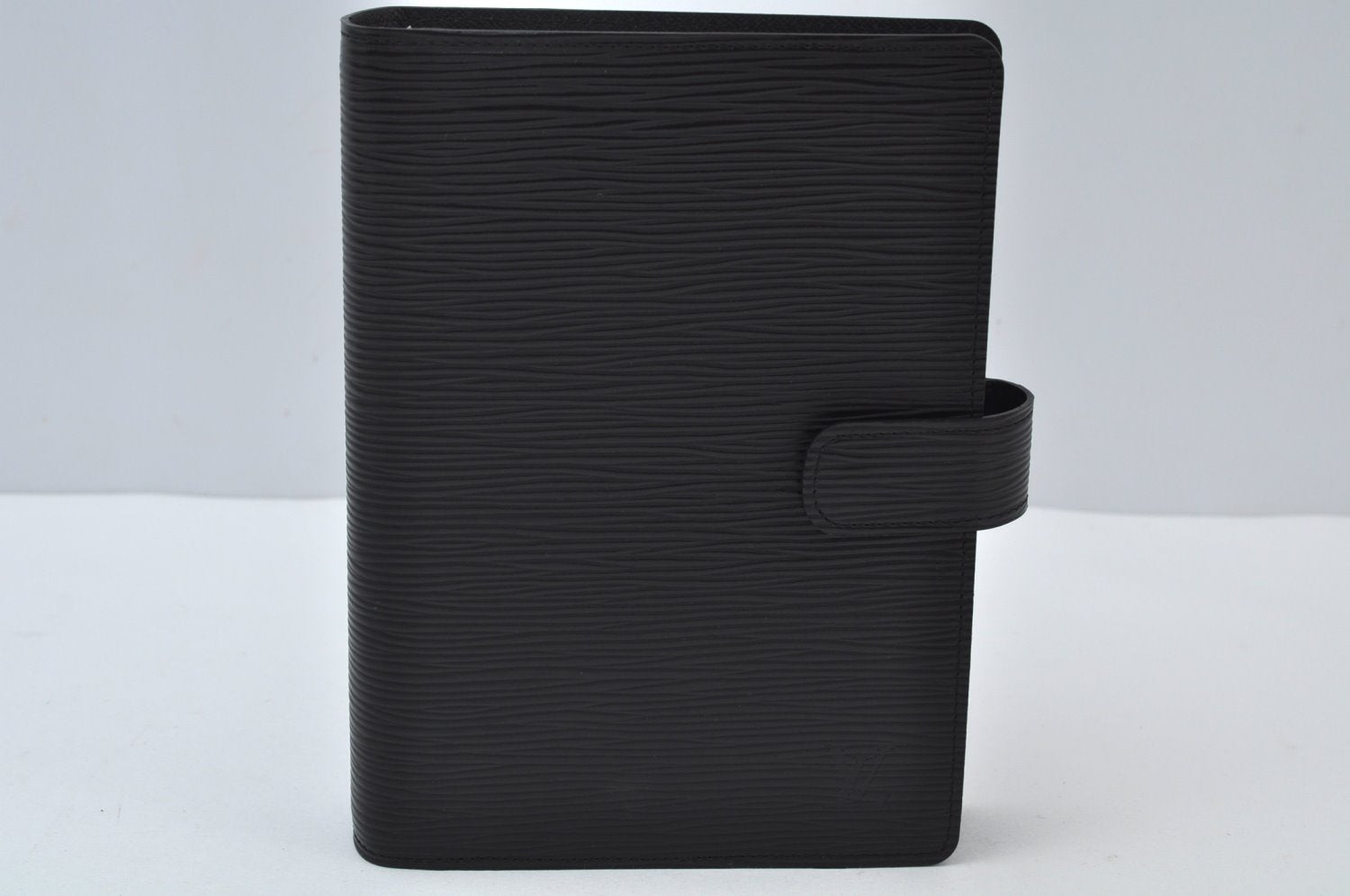 Authentic Louis Vuitton Epi Agenda MM Notebook Cover Black R20202 LV 0206J