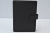Authentic Louis Vuitton Epi Agenda MM Notebook Cover Black R20202 LV 0206J