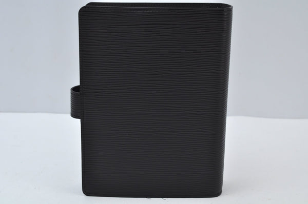Authentic Louis Vuitton Epi Agenda MM Notebook Cover Black R20202 LV 0206J