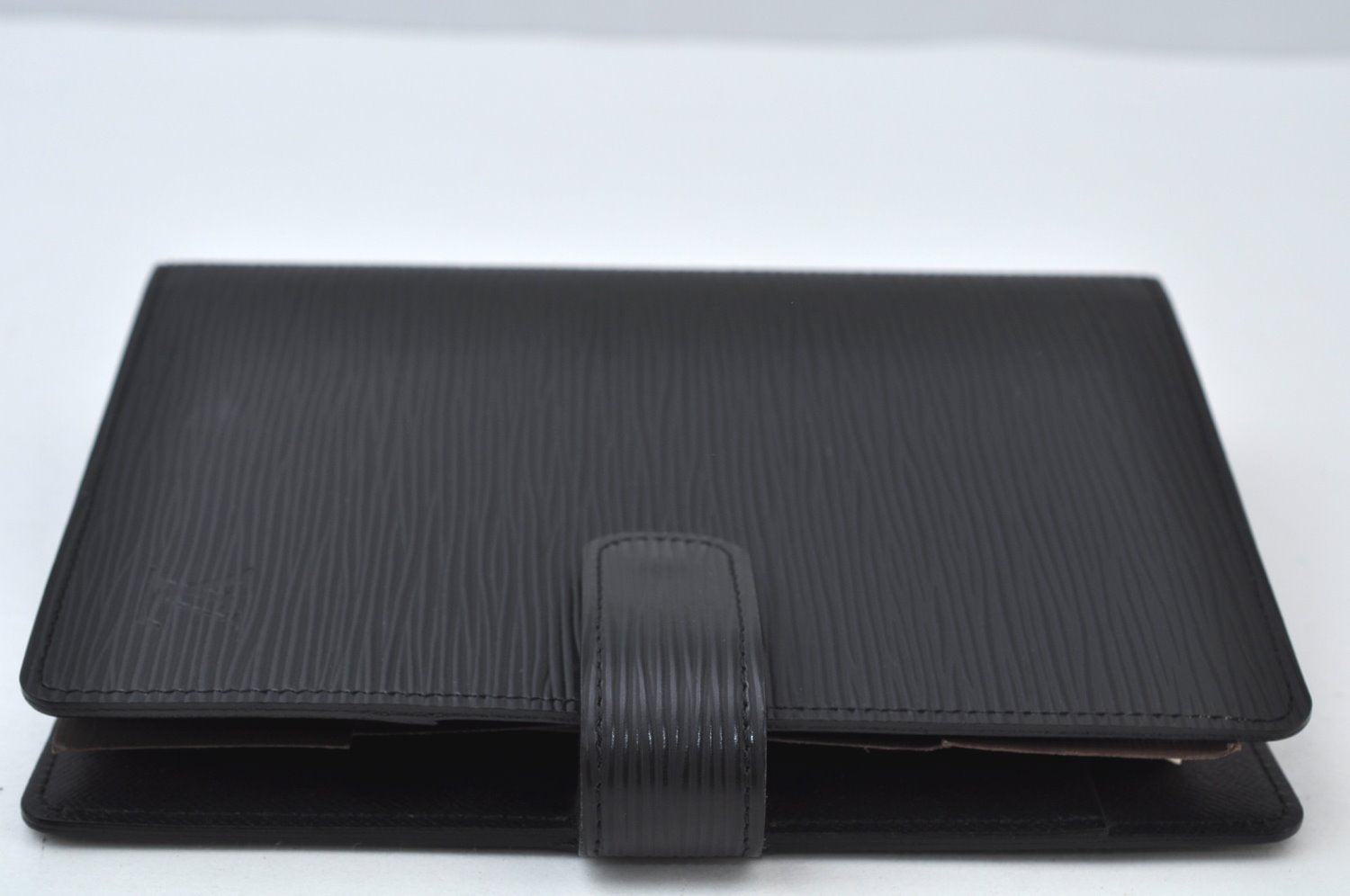 Authentic Louis Vuitton Epi Agenda MM Notebook Cover Black R20202 LV 0206J