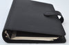 Authentic Louis Vuitton Epi Agenda MM Notebook Cover Black R20202 LV 0206J