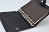 Authentic Louis Vuitton Epi Agenda MM Notebook Cover Black R20202 LV 0206J