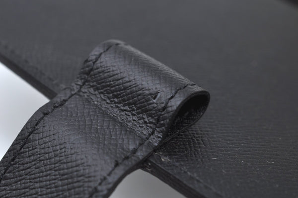 Authentic Louis Vuitton Epi Agenda MM Notebook Cover Black R20202 LV 0206J