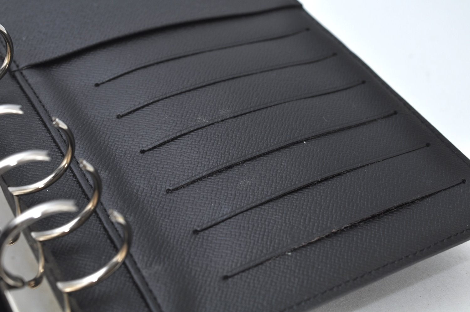 Authentic Louis Vuitton Epi Agenda MM Notebook Cover Black R20202 LV 0206J