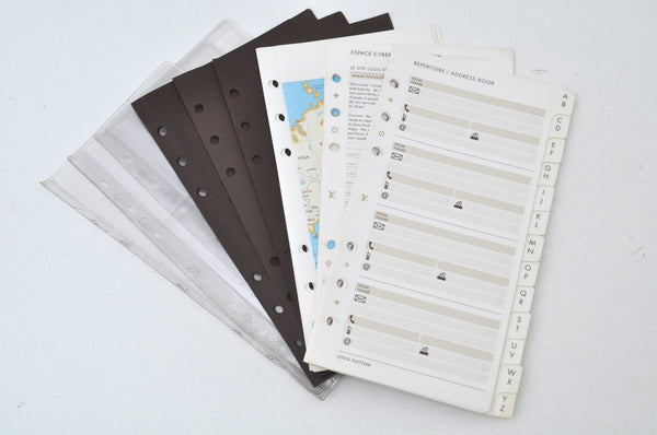 Authentic Louis Vuitton Epi Agenda MM Notebook Cover Black R20202 LV 0206J