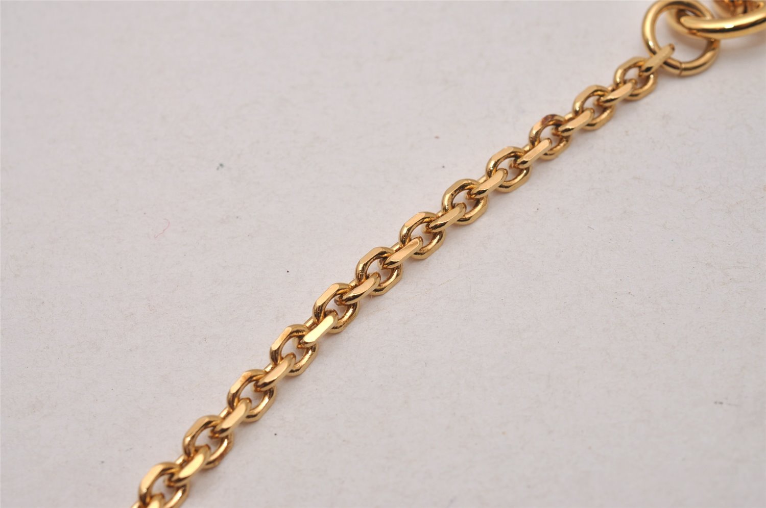 Authentic Louis Vuitton Inventeur Logo Key Chain Charm Mirror Gold LV 0208J