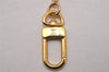 Authentic Louis Vuitton Inventeur Logo Key Chain Charm Mirror Gold LV 0208J