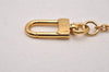 Authentic Louis Vuitton Inventeur Logo Key Chain Charm Mirror Gold LV 0208J