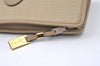 Authentic YVES SAINT LAURENT Clutch Hand Bag Purse PVC Leather Beige 0208K