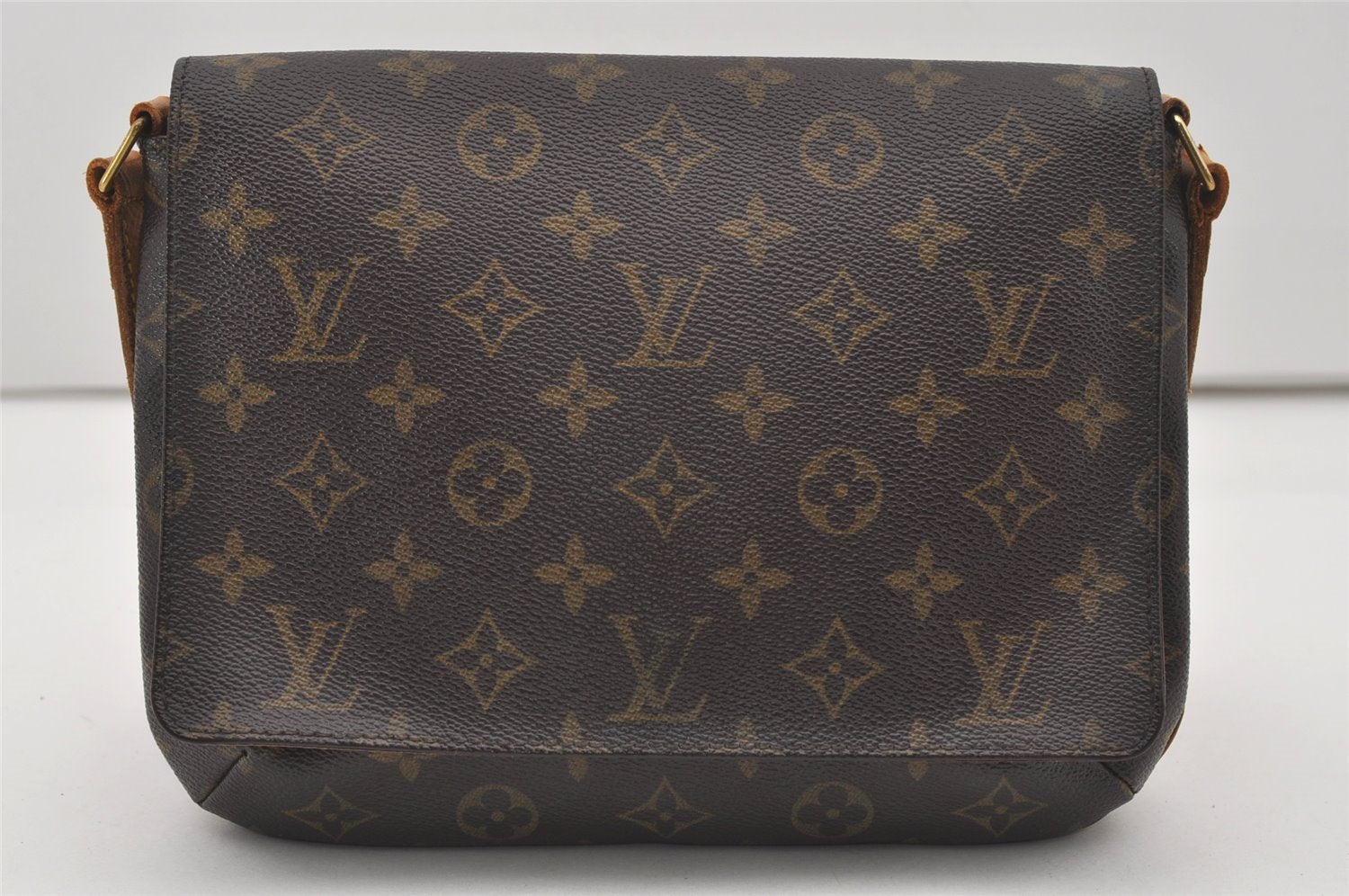 Authentic Louis Vuitton Monogram Musette Tango Shoulder Bag M51257 LV 0209J