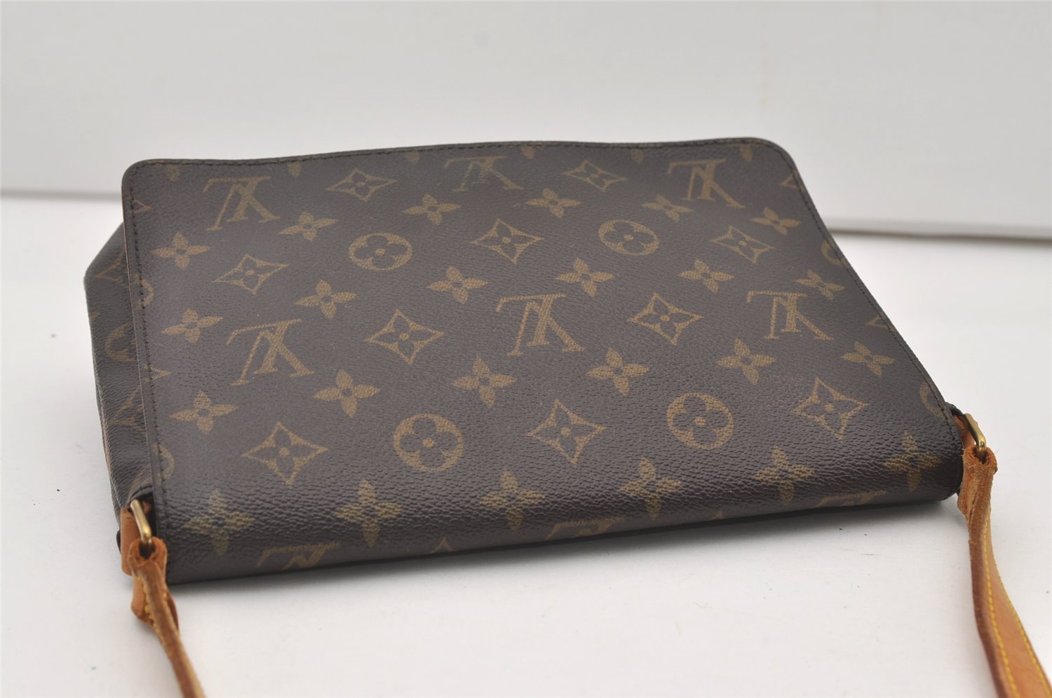 Authentic Louis Vuitton Monogram Musette Tango Shoulder Bag M51257 LV 0209J