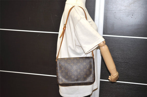 Authentic Louis Vuitton Monogram Musette Tango Shoulder Bag M51257 LV 0209J
