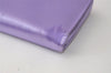 Authentic BVLGARI Vintage Clutch Hand Bag Pouch Purse Polyester Purple 0209K