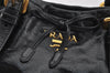 Authentic PRADA Vintage Leather 2Way Hand Tote Bag Purse Black Junk 0211J