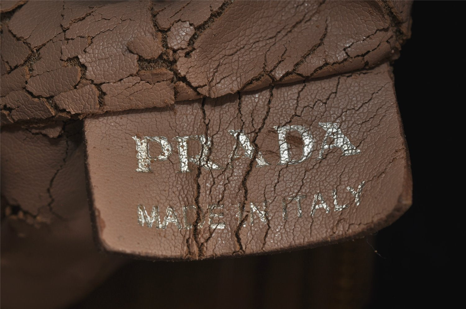 Authentic PRADA Vintage Leather 2Way Hand Tote Bag Purse Black Junk 0211J