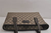 Authentic GUCCI Vintage Shoulder Tote Bag GG PVC Leather 211138 Brown 0211K