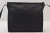Authentic GUCCI Shoulder Cross Body Bag GG Nylon Leather 308840 Black 0212J