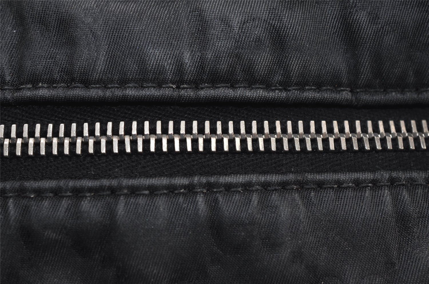 Authentic GUCCI Shoulder Cross Body Bag GG Nylon Leather 308840 Black 0212J