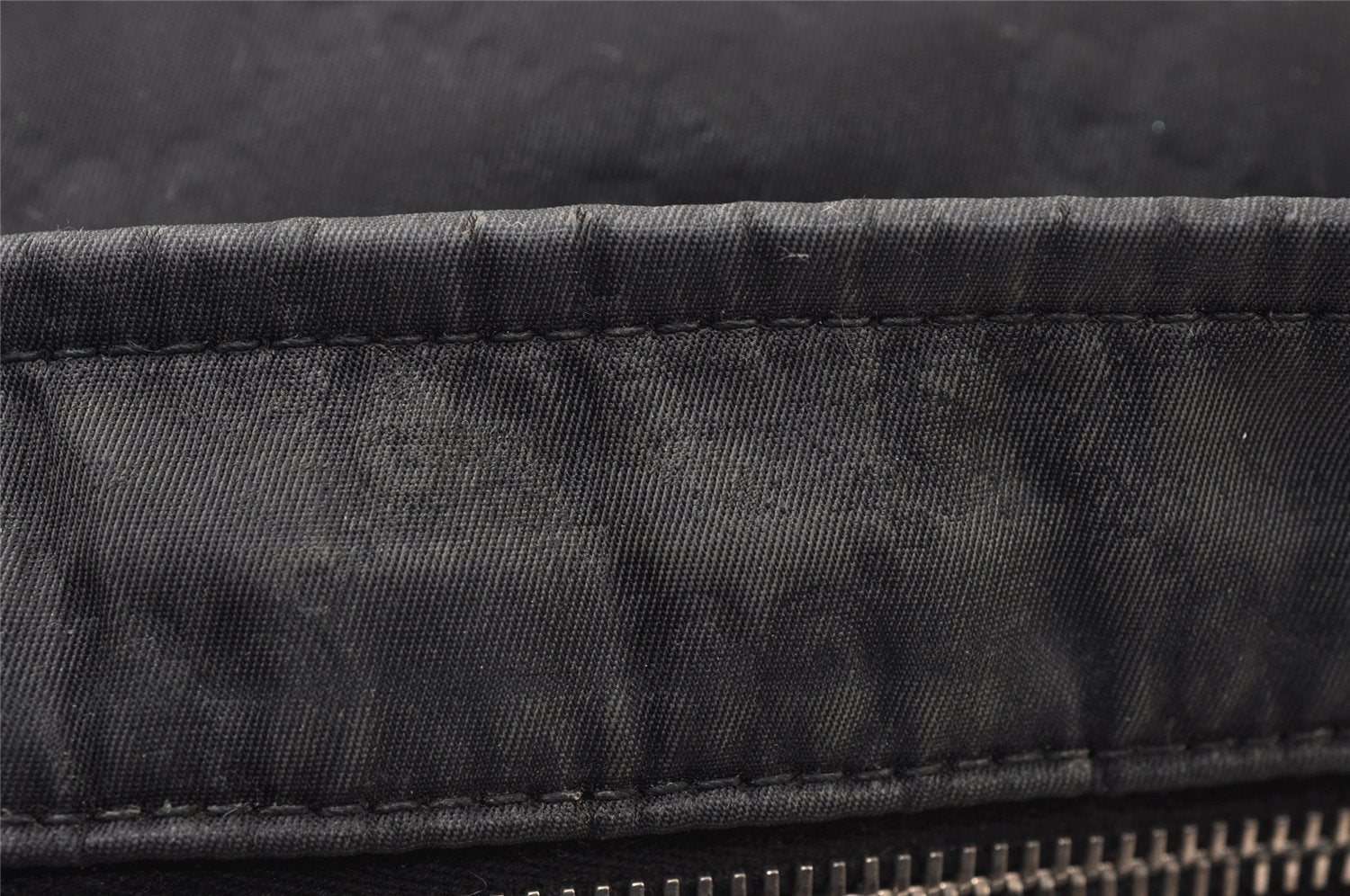 Authentic GUCCI Shoulder Cross Body Bag GG Nylon Leather 308840 Black 0212J