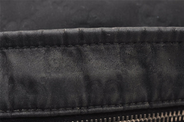 Authentic GUCCI Shoulder Cross Body Bag GG Nylon Leather 308840 Black 0212J