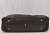 Authentic GUCCI Web Sherry Line Tote Bag GG Nylon Leather 293592 Brown 0213J