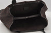 Authentic GUCCI Web Sherry Line Tote Bag GG Nylon Leather 293592 Brown 0213J