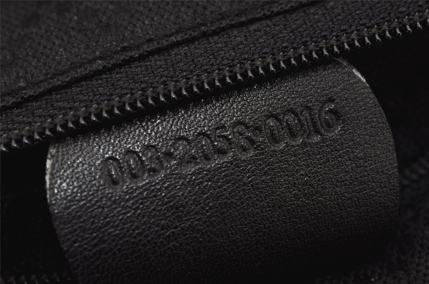 Authentic GUCCI Vintage Bamboo Drawstring Backpack Leather Black 0213K