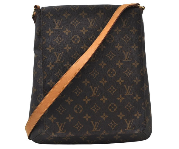 Authentic Louis Vuitton Monogram Musette Shoulder Cross Body Bag M51256 LV 0214J