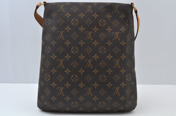 Authentic Louis Vuitton Monogram Musette Shoulder Cross Body Bag M51256 LV 0214J