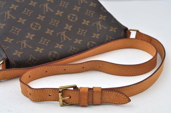 Authentic Louis Vuitton Monogram Musette Shoulder Cross Body Bag M51256 LV 0214J
