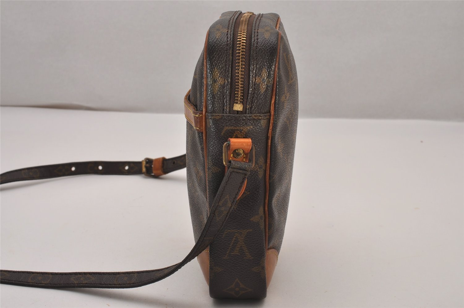 Authentic Louis Vuitton Monogram Danube Shoulder Cross Body Bag M45266 LV 0218J