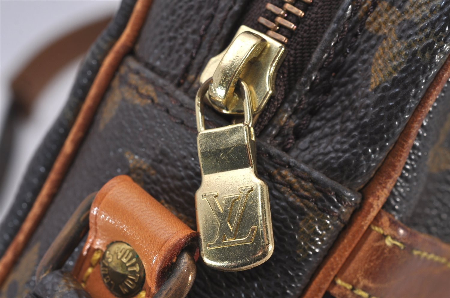 Authentic Louis Vuitton Monogram Danube Shoulder Cross Body Bag M45266 LV 0218J