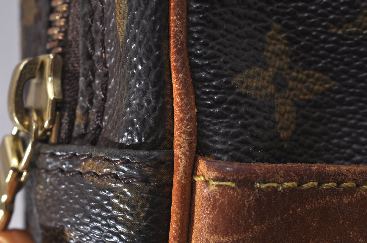 Authentic Louis Vuitton Monogram Danube Shoulder Cross Body Bag M45266 LV 0218J