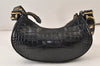 Authentic BALENCIAGA Le Cagole Xs Shoulder Cross Bag Leather 671809 Black 0218M