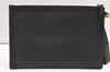 Authentic GUCCI GG Marmont Double G Clutch Hand Bag Leather 475317 Black 0219K