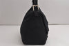 Authentic FENDI Mamma Baguette Shoulder Hand Bag Jersey Leather Black Junk 0220K