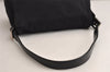 Authentic FENDI Mamma Baguette Shoulder Hand Bag Jersey Leather Black Junk 0220K