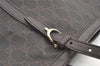 Authentic GUCCI Vintage Shoulder Tote Bag GG PVC Leather 336777 Brown 0221K