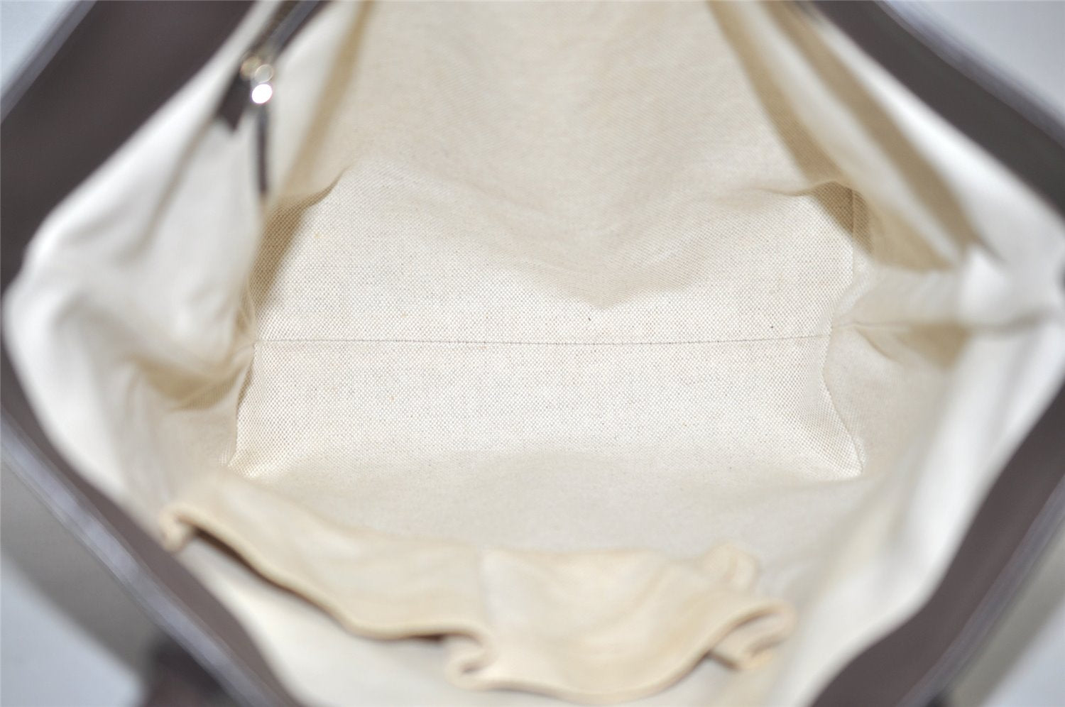 Authentic GUCCI Vintage Shoulder Tote Bag GG PVC Leather 336777 Brown 0221K