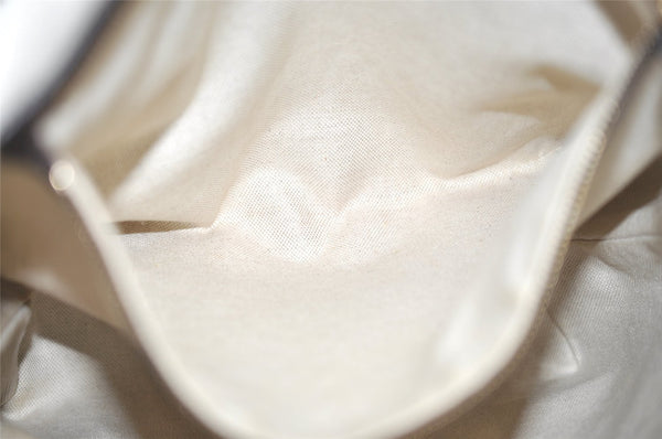 Authentic GUCCI Vintage Shoulder Tote Bag GG PVC Leather 336777 Brown 0221K