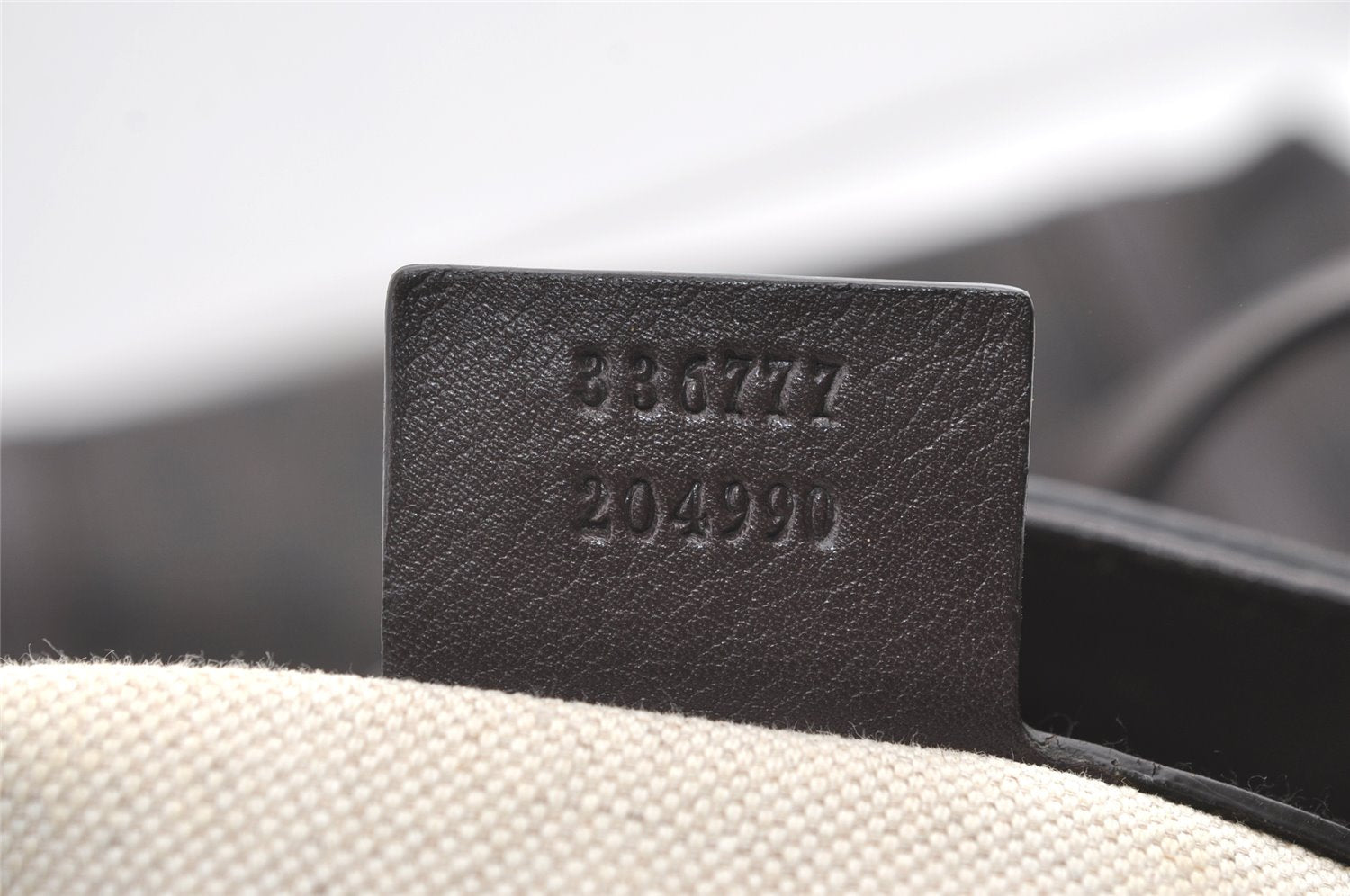 Authentic GUCCI Vintage Shoulder Tote Bag GG PVC Leather 336777 Brown 0221K