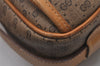 Authentic GUCCI Micro GG PVC Leather Shoulder Cross Body Bag Brown Junk 0223J