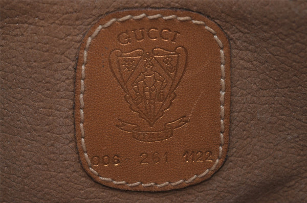 Authentic GUCCI Micro GG PVC Leather Shoulder Cross Body Bag Brown Junk 0223J