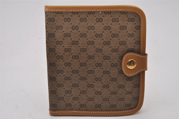 Authentic GUCCI Micro GG PVC Leather Shoulder Cross Body Bag Brown Junk 0223J