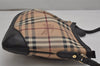 Authentic BURBERRY Nova Check Shoulder Cross Body Bag PVC Leather Beige 0223K