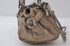 Authentic Chloe Vintage Mini Paddington Leather Hand Bag Purse Beige 0224J